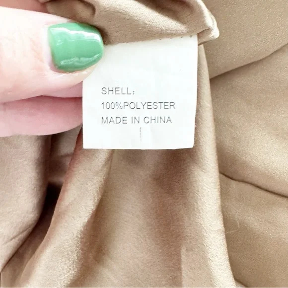 Lioness Taupe Warhol Satin V-Neck Romper - Picture 8 of 10